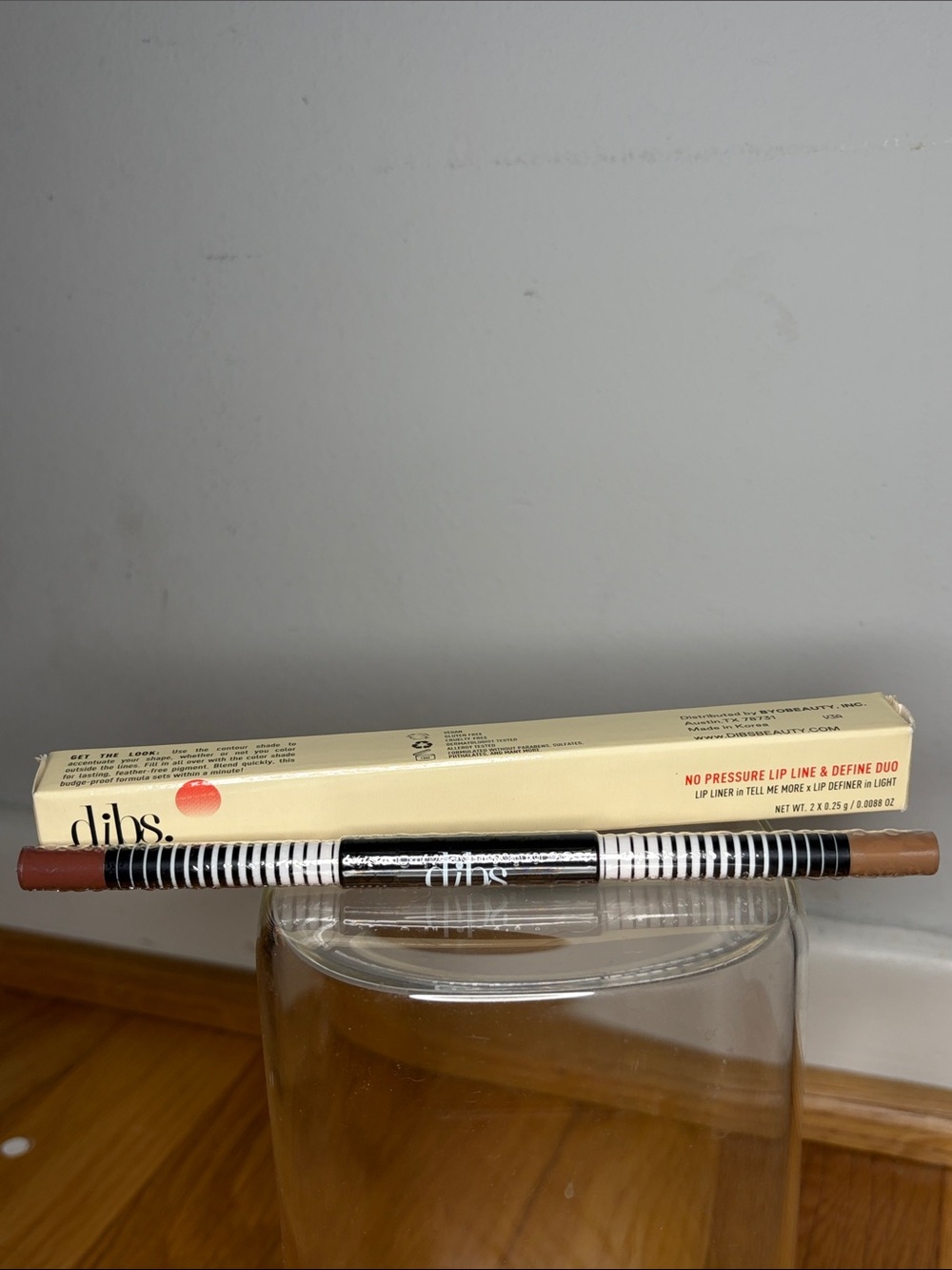 dibs Dual Lip Liner Duo in liner tell me more and definer in light